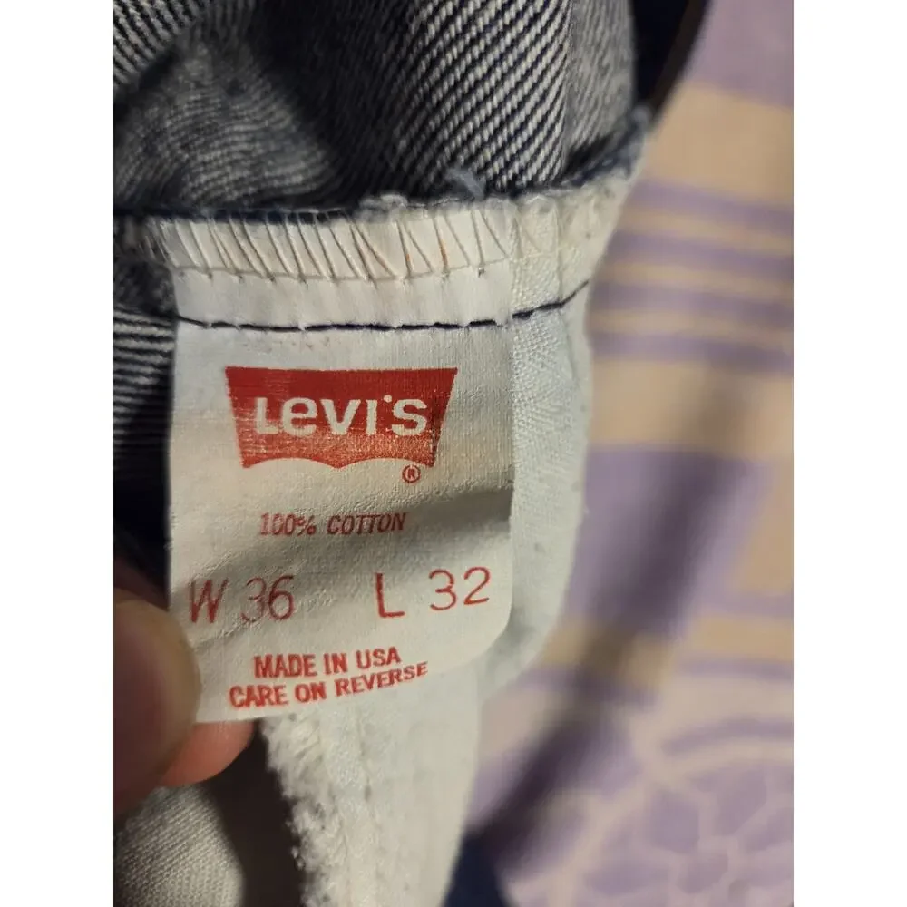 Vintage Levis 505 Orange Tab Jeans Mens 36x32 Fit 35x31 USA 80s 90s 40505-0215